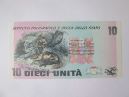 Italy 10 Dieci Unita UNC Test Banknote 2016 Issued By The State Printing Press/polygraphic Institute - [ 8] Falsi & Saggi