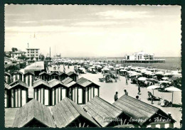 VXA180 - SENIGALLIA SPIAGGIA E ROTONDA ANIMATA 1957 - Senigallia