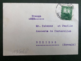 LETTRE Pour La FRANCE TP S TODA 10c OBL.30 JUL 35 - Islas Maríanas