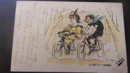 Sport Cyclisme Vélo Publicité Bicyclette  Cycling "Le Loup Et L' Agneau" Illustrateur MOLOCH - Moloch