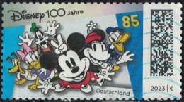 Allemagne 2023 Oblitéré Used Centenaire Dessins Animés Disney Cartoons Mickey Minnie SU - Other & Unclassified