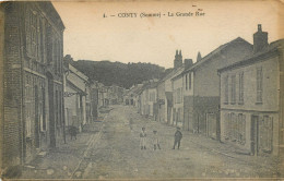 80 - CONTY - Grande Rue En 1917 FM - Conty