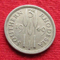 Southern Rhodesia 3 Pence 1949 KM# 20 Lt 659 *V1T Rodesia Do Sul Rhodesie - Rhodésie