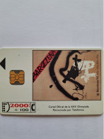 ESPAGNE BARCELONA 92 N° 13 2000 PTAS UT - Commemorative Advertisment