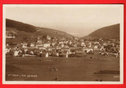 DBA-35  Sainte-Croix Vue Générale  Sepia Cachet Caserne D'Yverdon Poste Militaire Vers Juriens Perrochet-Matile 10245 - Juriens