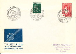 Fiinland Cover With Special Postmark Jyväskylässä 19-6-1954 - Covers & Documents