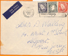 99275  - IRELAND Eire - POSTAL HISTORY - RADIO Postmark On COVER To USA 1958 - Covers & Documents
