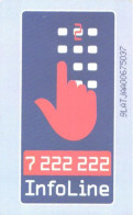 Latvia:Used Phonecard, Lattelekom, 2 Lati, 7222222 Infoline, 1999 - Latvia