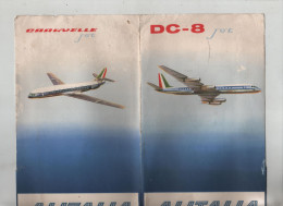 DC8 Jet Alitalia Caravelle Enveloppe Neuve Vocabulaire Sachet Pour Stylo Porte Documents - Non Classés