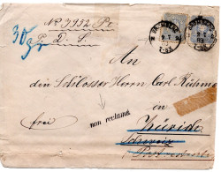 66662 - Deutsches Reich - 1883 - 2@20Pfg A Bf (Mgl) BROMBERG -> ZUERICH (Schweiz), Als "nicht Abgeholt" Zurueck - Lettres & Documents