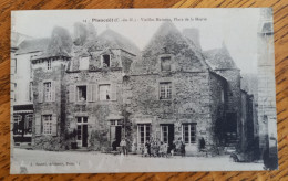 Plancoet - Vieilles Maisons, Place De La Mairie - Cachet Militaire Hopital Complémentaire Créhen N°16 - Plancoët