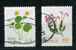 NORVEGE : FLORE - Yvert N° 627+629 Obli. - Oblitérés