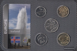 Iceland Stgl./unzirkuliert Kursmünzen Stgl./unzirkuliert From 1992 1 Kronur Until 100 Kronur - Islande