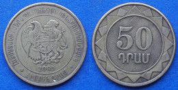 ARMENIA - 50 Dram 2003 KM# 94 Independent Republic (1991) - Edelweiss Coins - Armenia