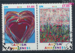 UNO - New York 1302-1303 Paar (kompl.Ausg.) Gestempelt 2012 Autismus Besser Verstehen (10077144 - Used Stamps