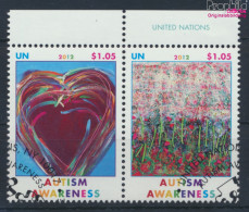 UNO - New York 1302-1303 Paar (kompl.Ausg.) Gestempelt 2012 Autismus Besser Verstehen (10077149 - Used Stamps