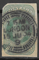 GB 1889 HALF PENNY  CLEAN CANCEL - Fiscaux