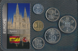 Spanien 1980 Stgl./unzirkuliert Kursmünzen 1980 50 Centimos Bis 100 Pesetas (10091980 - Mint Sets & Proof Sets