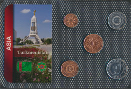 Turkmenistan 1993 Stgl./unzirkuliert Kursmünzen 1993 1 Tenge Bis 50 Tenge (10092059 - Turkménistan