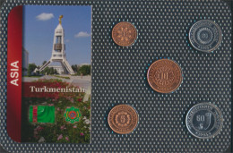 Turkmenistan 1993 Stgl./unzirkuliert Kursmünzen 1993 1 Tenge Bis 50 Tenge (10092062 - Turkménistan