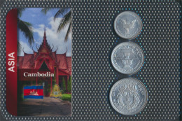 Kambodscha 1959 Stgl./unzirkuliert Kursmünzen 1959 10 Sen Bis 50 Sen (10091254 - Cambodia