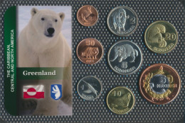 Dänemark - Grönland 2010 Stgl./unzirkuliert Kursmünzen 2010 25 Öre Bis 50 Kroner (10091629 - Grönland