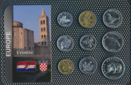 Kroatien 2022 Stgl./unzirkuliert Kursmünzen 2022 1 Lipa Bis 5 Kuna (10092222 - Croatia