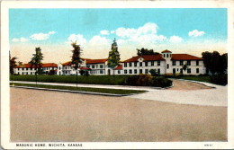 Kansas Wichita Masonic Home 1933 Curteich - Wichita