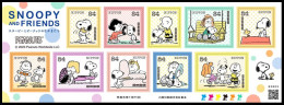 Japan 2023 Snoopy And Friends, Peanuts Stamp Sheetlet MNH - Nuovi