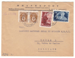 Bulgarie - Lettre De 1951 - Oblit Sofia - Exp Vers Uccle - - Lettres & Documents