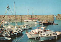 ALDERNEY- Inner Harbour-small Local Fishing Boats- Single Ring Alderney 1974 Postmark On 2½p Guernsey Stamp- Ile Aurigny - Alderney