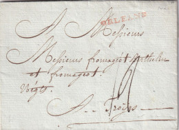 France Marcophilie - Département Du Loiret - Orléans - 29x3 Mm En Rouge - Sans Texte - 1701-1800: Précurseurs XVIII