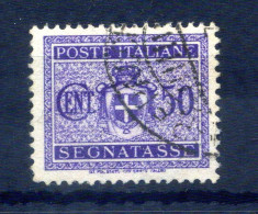 1945 LUOGOTENENZA TASSE N.90 USATO Filigrana Ruota - Taxe