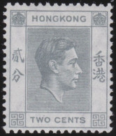 Hong Kong     .    SG    .    141  (2 Scans)  .  1938-52    .  Mult Script CA      .    *   .    Mint-hinged - Ungebraucht
