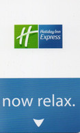 Clef D'hôtel - France - Holiday Inn Express, Now Relax, Bande Bleue, Texte Au Verso - Tarjetas-llave De Hotel