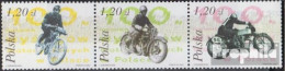 Polen 4073-4075 Dreierstreifen (kompl.Ausg.) Postfrisch 2003 Motorradrennen - Nuovi