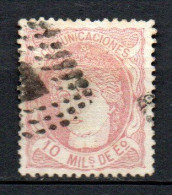 Col33 Espagne Spain 1870 N° 105 Oblitéré Cote : 9,00€ - Gebraucht