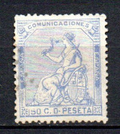 Col33 Espagne Spain 1873 N° 136 Oblitéré Cote : 9,00€ - Gebraucht