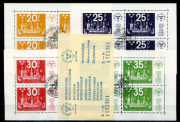 SCHWEDEN Block 2,3,4,5, Bl.2,3,4,5 FD Canc. + 1 Ticket -Stockholmia '74,Marke Auf Marke,Stamp On Stamp - SWEDEN / SUÈDE - Blocs-feuillets