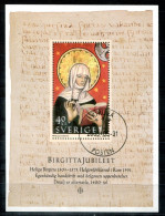 SCHWEDEN Block 17, Bl.17 FD Canc. - Heilige Brigitta, Saint Bridget, Sainte Brigitte - SWEDEN / SUÈDE - Blocks & Sheetlets