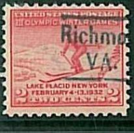 30929d -  USA - STAMP -  1932 Precancelled OLYMPIC GAMES : Richmond, Virginia - Hiver 1932: Lake Placid