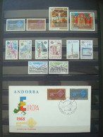 ANDORRA (FR) MNH** EUROPA 6 SETS + 1 FDC / Incl. 1968 - Collections