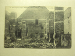 48857 - BOIS-SEIGNEUR-ISAAC - FERME DE L'ABBAYE - 2me VUE DE LA GRANGE INCENDIEE - ZIE 2 FOTO'S - Braine-l'Alleud