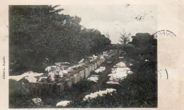 Carte De  Saint-Pierre De La Réunion Le Lavoir Voyagé En 1912 - Reunion