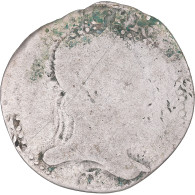 Monnaie, France, Henri III, 1/2 Franc Au Col Plat, Nantes, B+, Argent - 1574-1589 Henry III