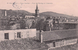 Draguignan - Vieux Quartier - Tour De L'Horloge Et La Cathedrale - CPA °J - Draguignan