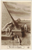 Egypte - Egypt - La Fuite En Egypte - Illustration - Mastroianni - Carte Postale Vierge - Pyramids