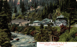 N°104256 -cpa Shasta Springs On The SPRR  - Andere & Zonder Classificatie