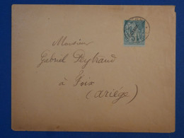 C GUYANNE BELLE  LETTRE TRES  RARE  1892 CAYENNE A  FOIX FRANCE +N°19  +TARIF IMPRIMé+ AFFRANCHISSEMENT  PLAISANT++ - Lettres & Documents