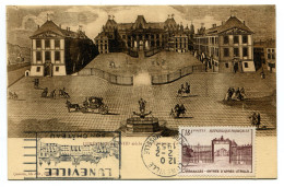 RC 25333 FRANCE 1953 VERSAILLES OBL MECANIQUE LUNEVILLE SON CHATEAU CARTE MAXIMUM - Andere & Zonder Classificatie